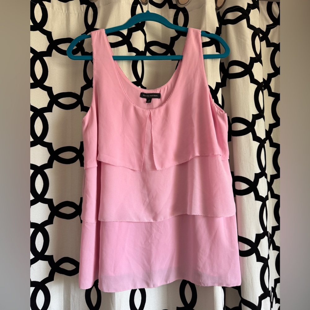 Banana Republic Light Pink Layered Blouse